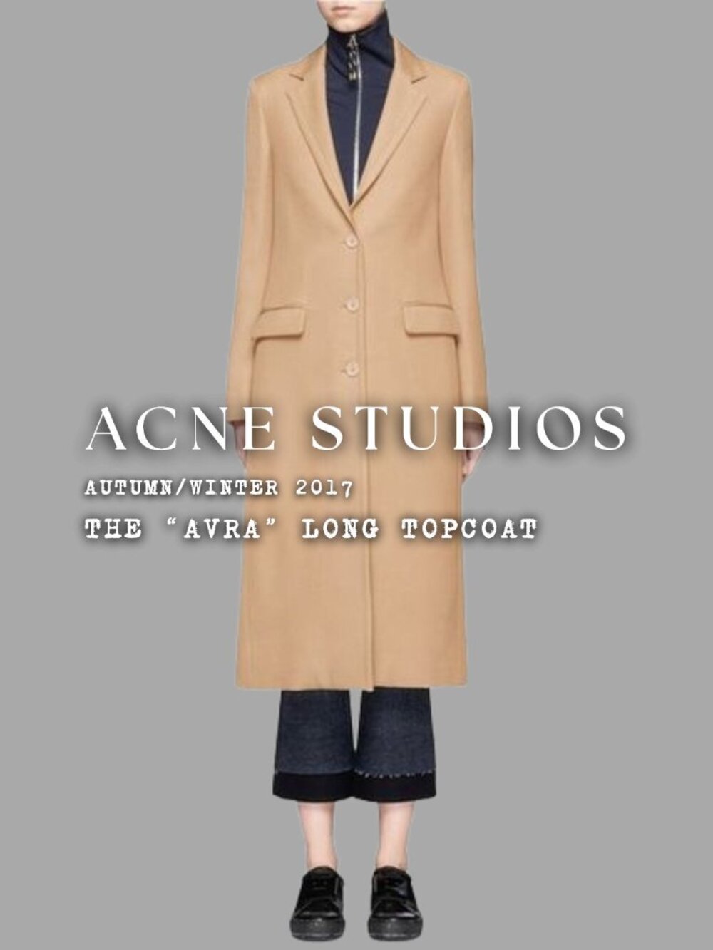 ACNE STUDIOS A/W 2016 AVRA Tan Camel Long Topcoat Sz IT 38 US S Viscose Overcoat - Picture 12 of 12
